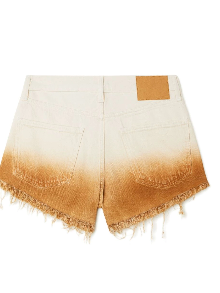 Affordable gradient Bright denim Alanui shorts Women Hues 0705